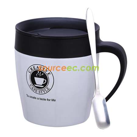 330ML Stainless Steel Mug with Handle