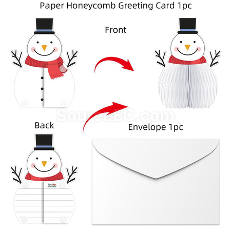 Paper Honeycomb Greeting Card