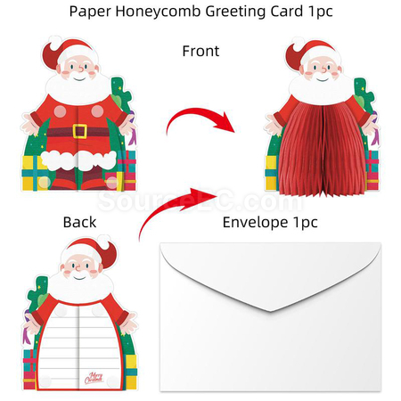Paper Honeycomb Greeting Card