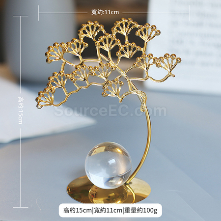Nordic Plant Iron Art Ornaments