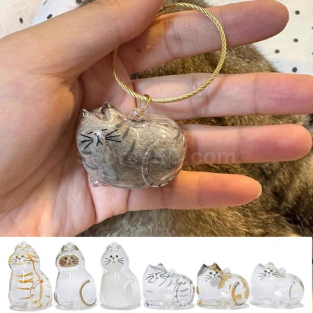 Cute Kitten Transparent Hair Storage Box