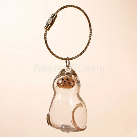 Cute Kitten Transparent Hair Storage Box