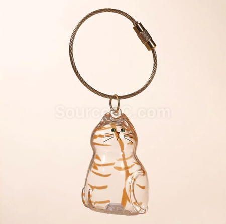 Cute Kitten Transparent Hair Storage Box