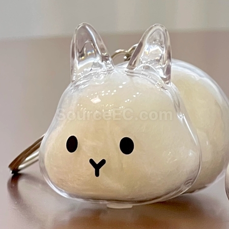 Cute Little Rabbit Transparent Hair Storage Box
