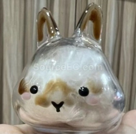 Cute Little Rabbit Transparent Hair Storage Box
