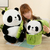 Panda Hugging Bamboo Doll