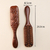 Wooden massage comb