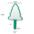 Christmas Tree Handheld Makeup Mirror