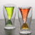 Colorful mermaid double-layer glass cup