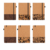 Coffee grounds cork environmentally friendly notebook set