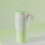Stainless steel insulated cup with straw
