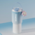 Stainless steel insulated cup with straw
