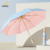 16 Bone Wooden Handle Sun Protection Tri-Fold Folding Umbrella