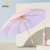 16 Bone Wooden Handle Sun Protection Tri-Fold Folding Umbrella