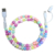 One to two colored bead charging cable