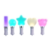 Light stick keychain