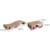 Corrugated paper folding and lengthened cat scratching board