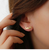 Customized text earrings and studs