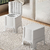 Movable toilet seat stool beside the bed