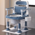 Movable toilet seat stool