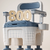 Movable toilet seat stool