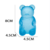 The little bear squeezes and slowly rebounds