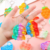 Rainbow stress - relieving keychain