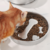 Stainless steel pet slow - feeding plate