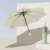 Round-corner fully automatic folding umbrella