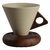 Stoneware Funnel Coffee Cup