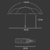 Automatic three-fold umbrella with buckle