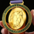 Metal rotating medal
