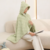 Snap-button shawl hooded blanket