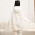 Snap-button shawl hooded blanket