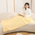 Snap-button shawl hooded blanket