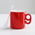 Numbers handle ceramic cup