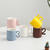Numbers handle ceramic cup