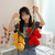 Fruit skewer keychain pendant