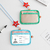 Contrast color soft shell card holder