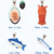 Seafood doll pendant