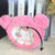 Plush desktop makeup mirror