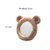 Plush desktop makeup mirror