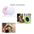 Plush desktop makeup mirror