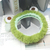 Plush desktop makeup mirror