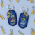 Custom embroidered keychain pendant