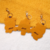 Custom-shaped felt embroidery pendants