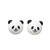Panda squeeze decompression toy