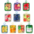 Fruit and vegetable platter plush pendant
