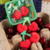 Fruit and vegetable platter plush pendant