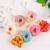 Donut squeeze stress-relief toy keychain